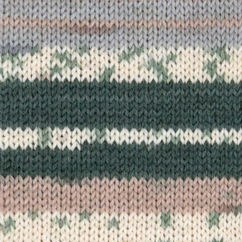 Sockenwolle 2 in 1 (05) nugát-bézs-krém-fenyő