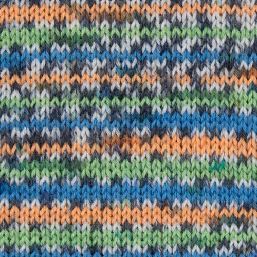 Sockenwolle 2 in 1 (06) kék-krém-alma-lazac