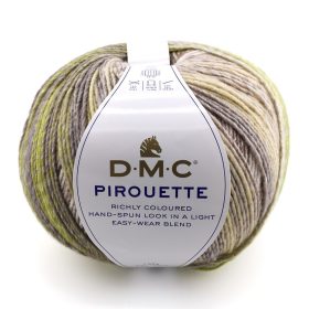   DMC Pirouette 416 szürkészöld-homok-sárgászöld árnyalatok