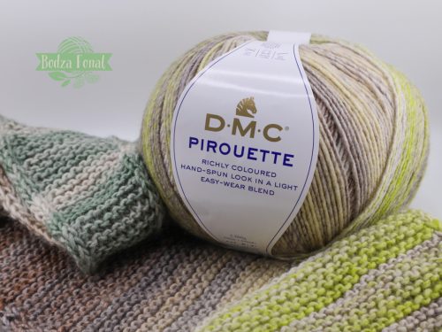 DMC Pirouette 416 szürkészöld-homok-sárgászöld árnyalatok