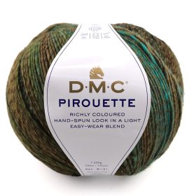 DMC Pirouette 845 barnás-zöldes árnyalatok