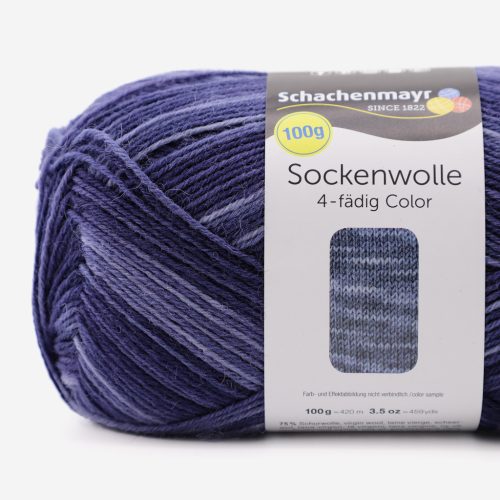 Schachenmayr Sockenwolle Color (00184) tengerkék, 4 szálas