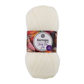 Baby One Lux K019 világos krém, csillogó szállal